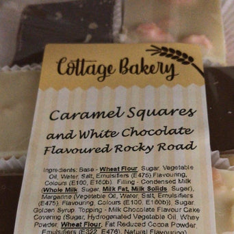 Caramel Squares & White Chocolate flavoured Rocky Road