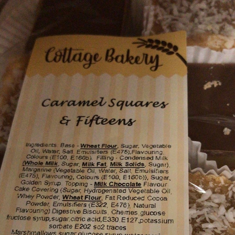 Caramel Squares & Fifteens